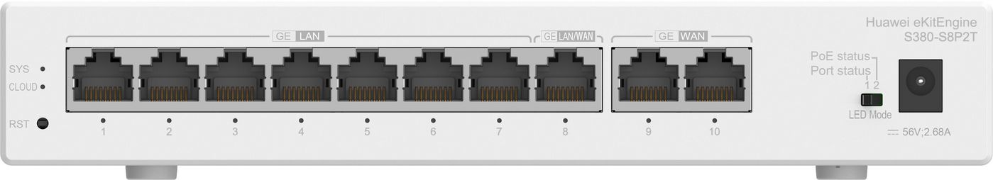Huawei 98012180 W128826310 S380-S8P2T Gigabit Ethernet 