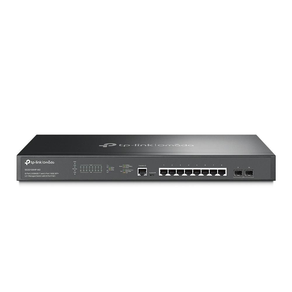 TP-LINK JetStream\" 8-Port 2.5GBASE-T and 2-Port 10GE SFP+ L2+ Managed Switch with 8-Port PoE+