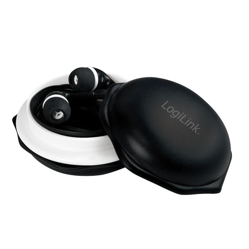 LOGILINK Kopfhörer In-Ear 3,5mm Stereo schwarz-weiss