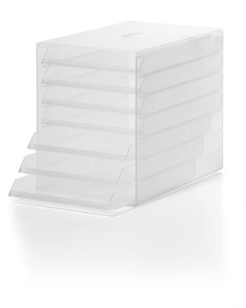 DURABLE Schubladenbox IDEALBOX, mit 7 offenen Schubladen für die Aufbewahrung von Unterlagen bis For