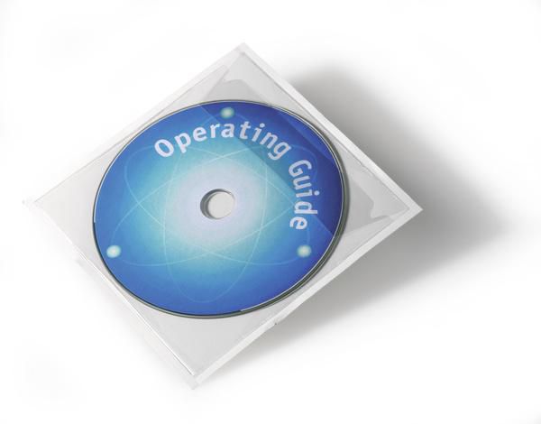 DURABLE POCKETFIX - CD/DVD-Hülle - Kapazität: 1 CD/DVD - durchsichtig (Packung mit 100) (8280-19)