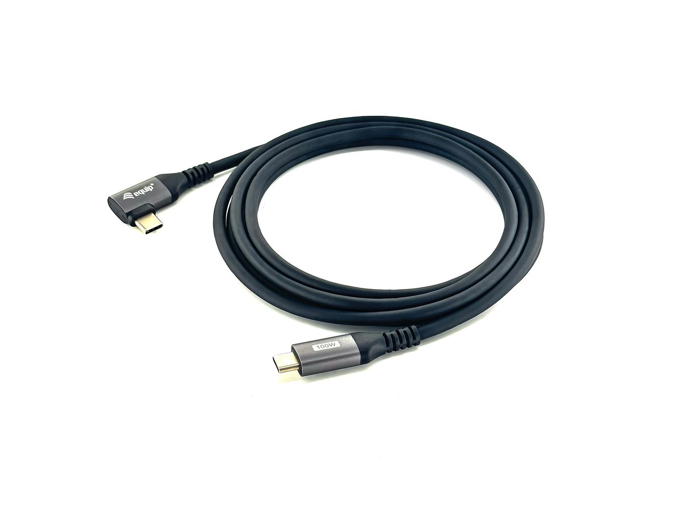 EQUIP USB Kabel 2.0 C -> C wink. St/St  1.00m 5A 480Mbps  sw