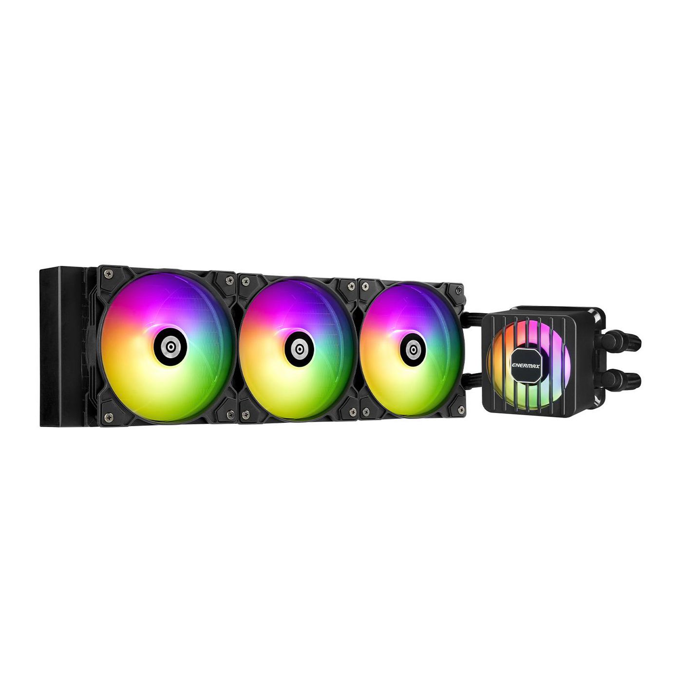 ENERMAX LIQMAXFLO 360mm CPU AIO Flüssigkeitskühler - Xtreme Doppelkammerpumpe- VRM (ELC-LMF360T-ARGB