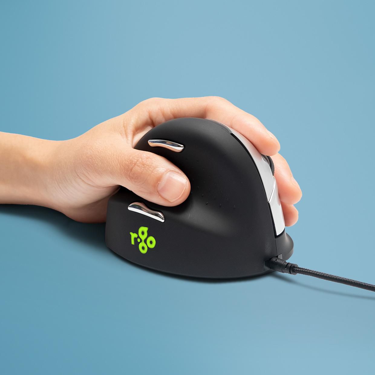 R-Go-Tools RGOHELE HE Mouse Vertical Mouse Left 