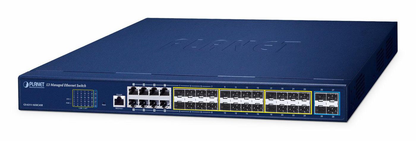 Layer 3 16-Port 100/1000X SFP - GS-6311-16S8C4XR