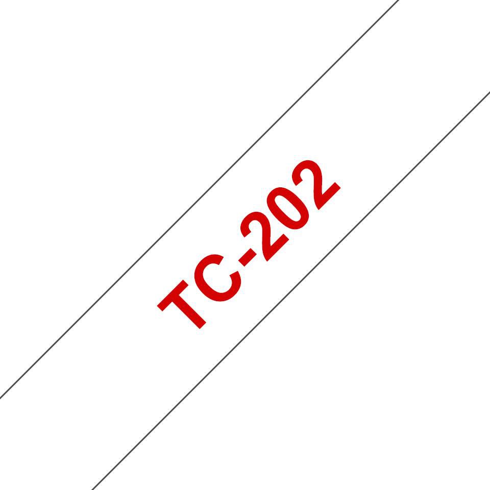 Brother TC202 Gloss Laminat 12mm, RedWhite 