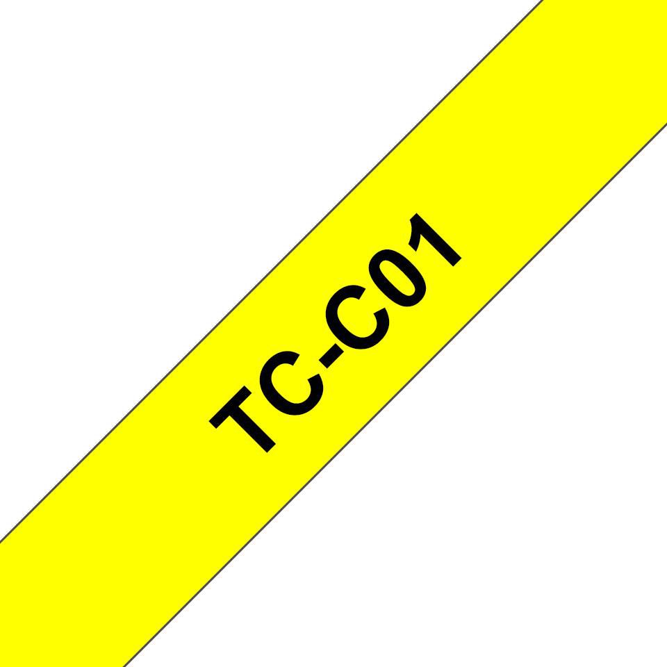 Brother TCC01 TC-tape  12mm  Black text 