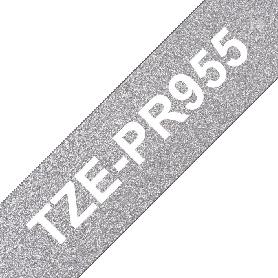 BROTHER TZe-PR955/24mm/Premium silber/weiß