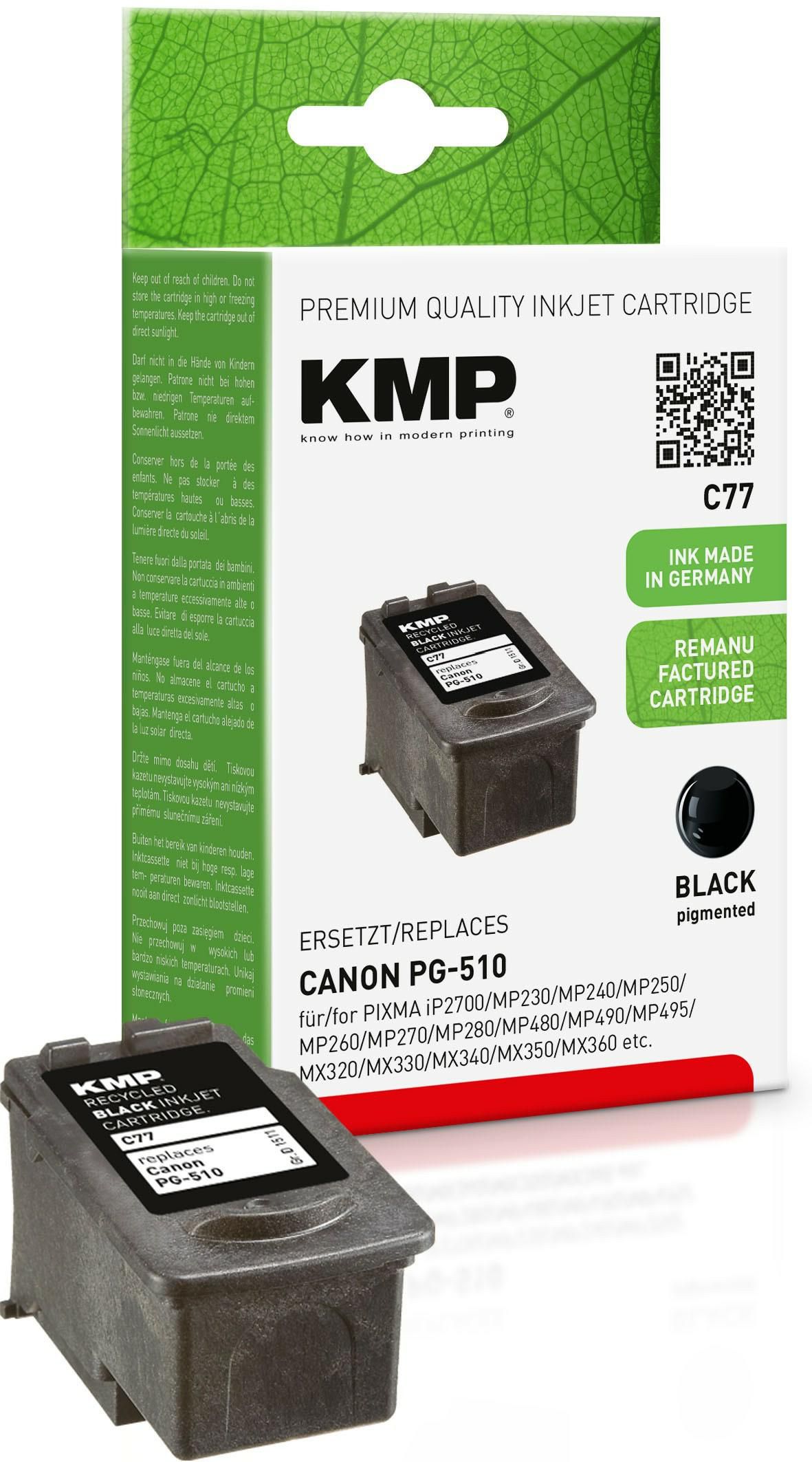 KMP-Printtechnik-AG 1511,4001 Cart. Canon PG510 comp. black 