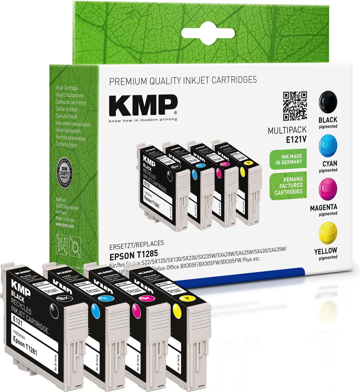 KMP-Printtechnik-AG 1616,4050 E121V Multipack BKCMY 