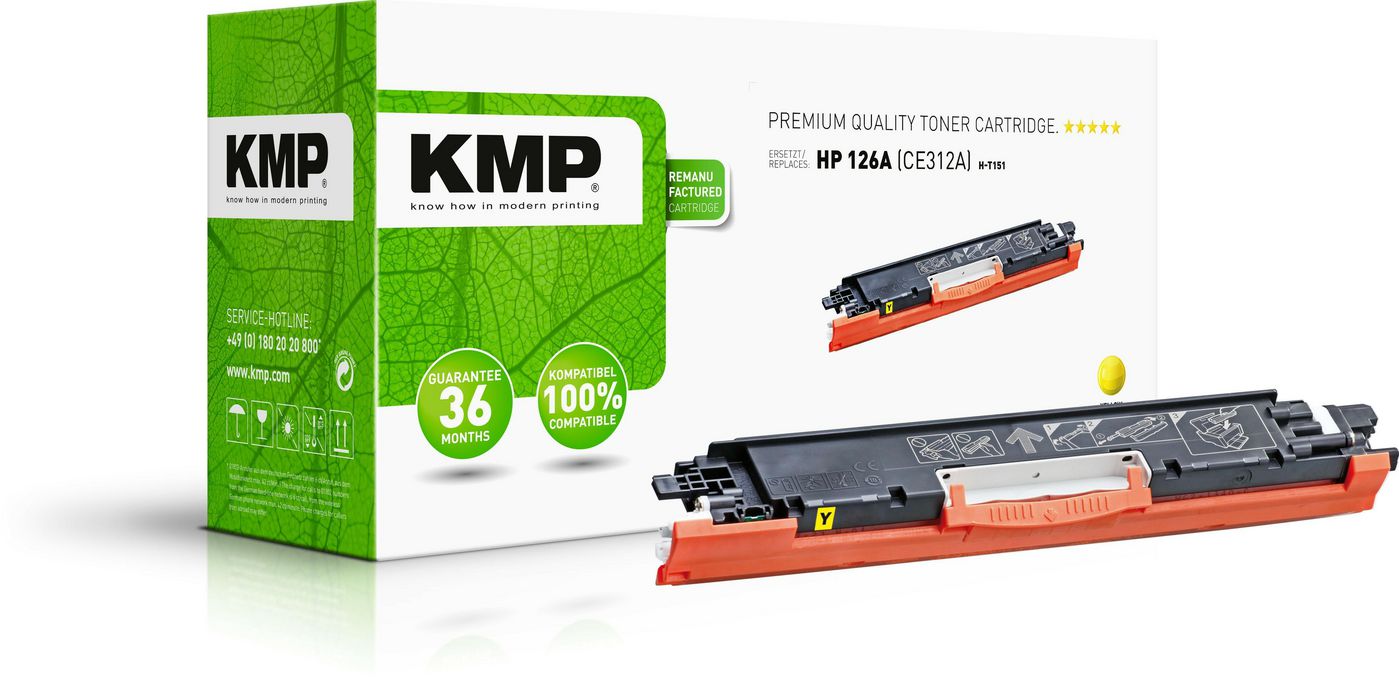 KMP-Printtechnik-AG 1226,0009 Toner HP CE312A comp. yellow 