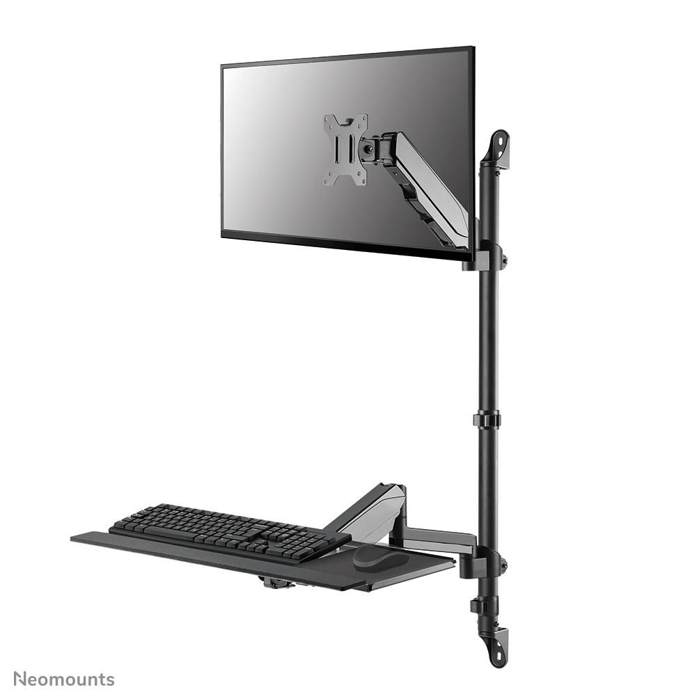 17-23 inch - Sit-Stand Workstation - Screen/Mouse/Keyboard - Full Motion - Wall Mounted