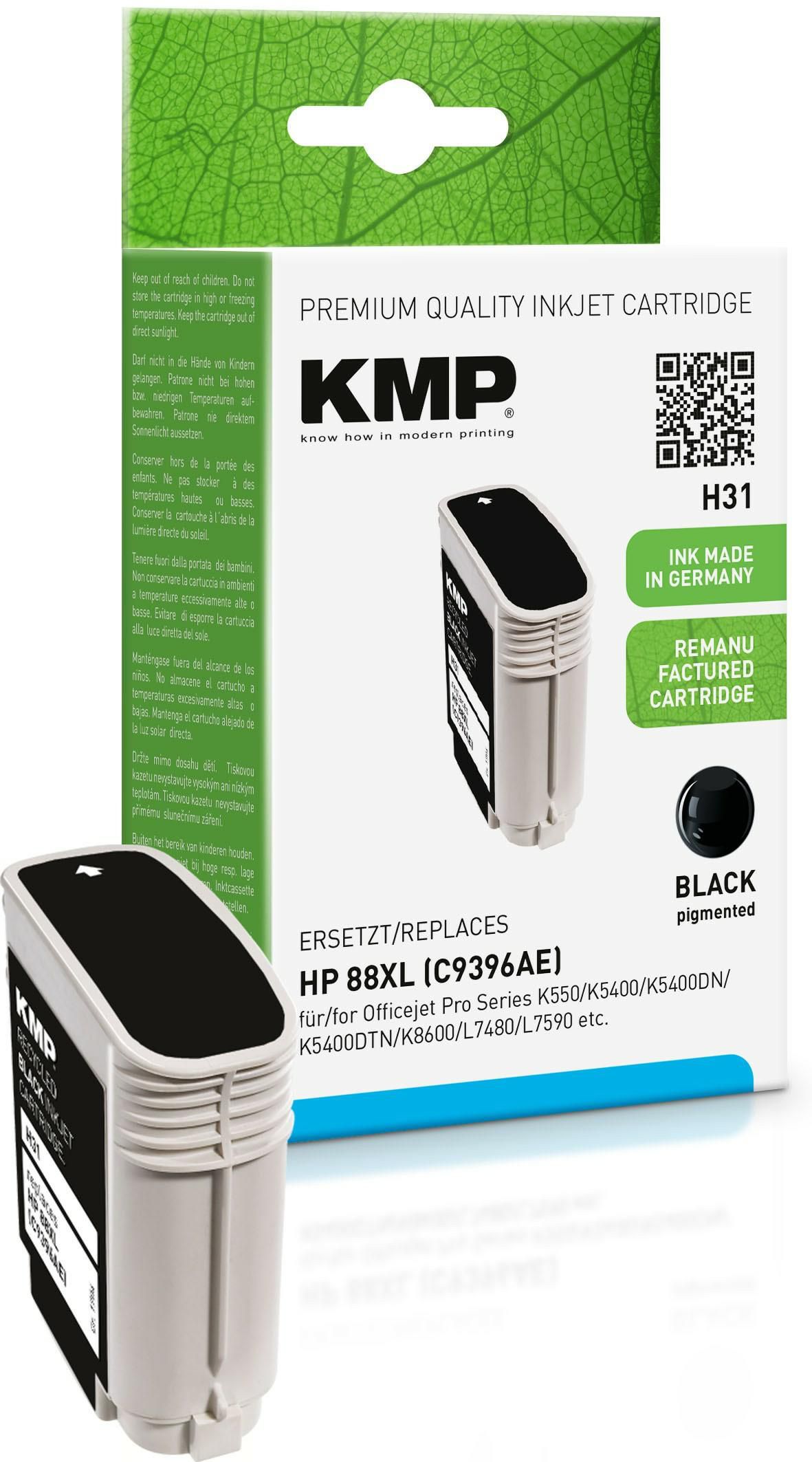 KMP-Printtechnik-AG 1704,4961 H31 ink cartridge black comp. 