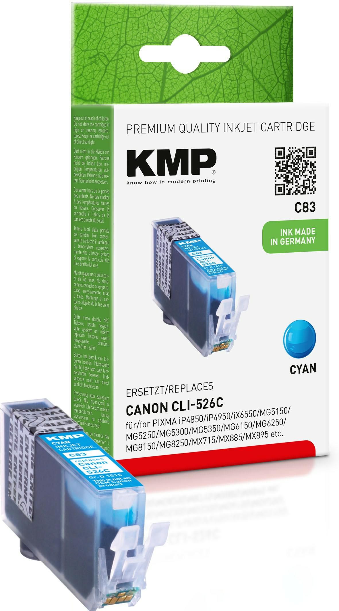 KMP C83 Cyan Tintenpatrone