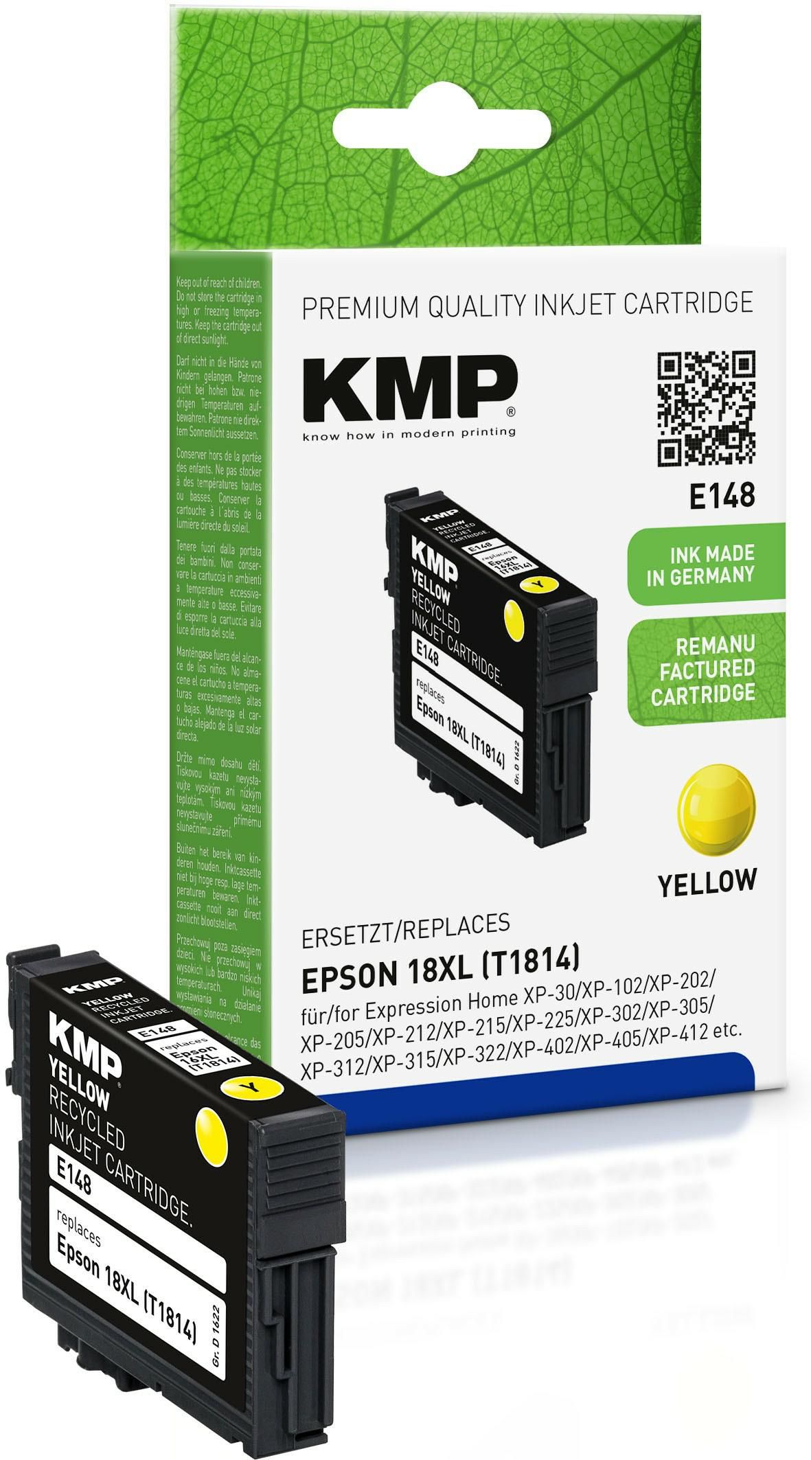 KMP-Printtechnik-AG 1622,4009 Cart. Epson T1814 comp. yellow 