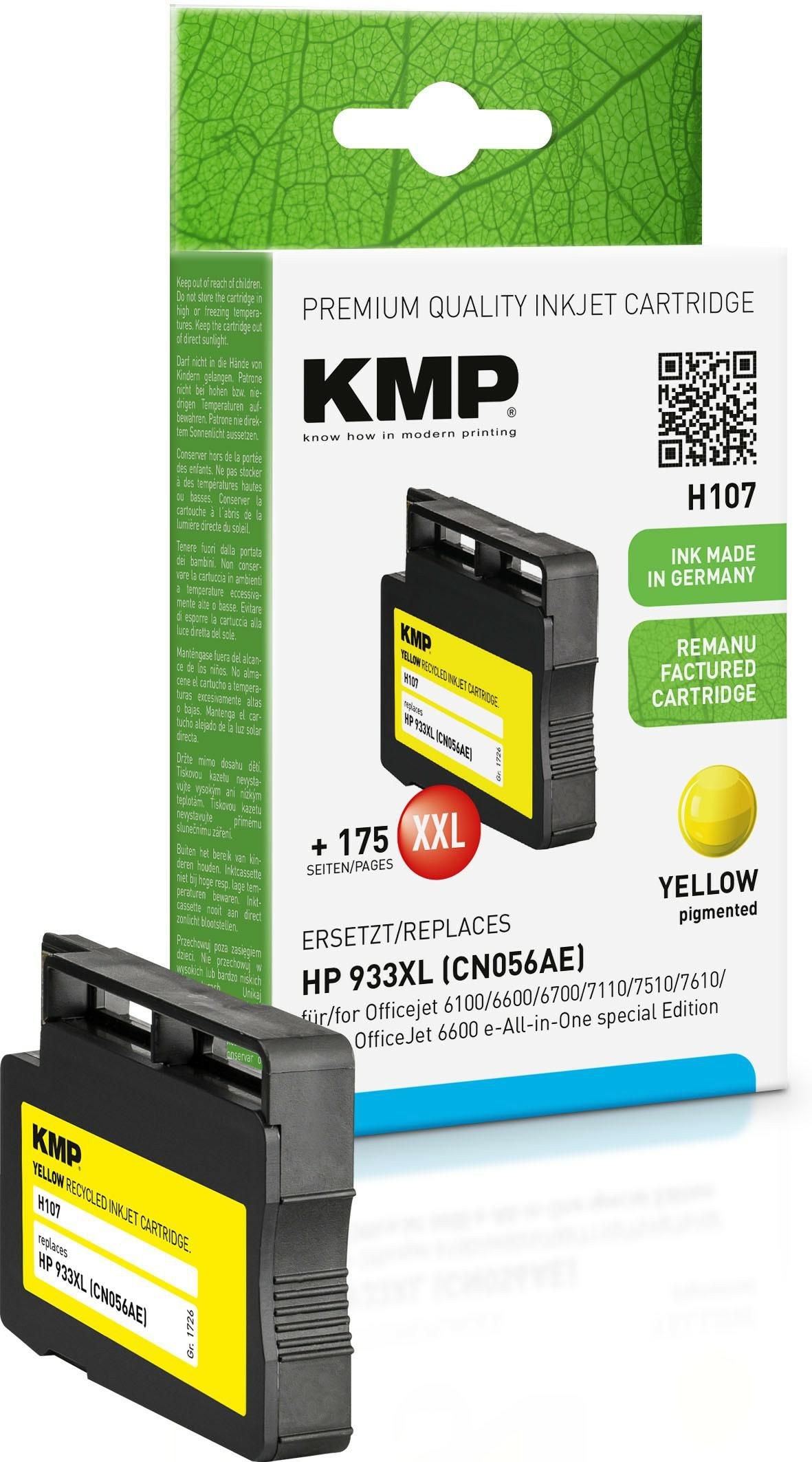KMP-Printtechnik-AG 1726,4009 H107 ink cartridge yellow 
