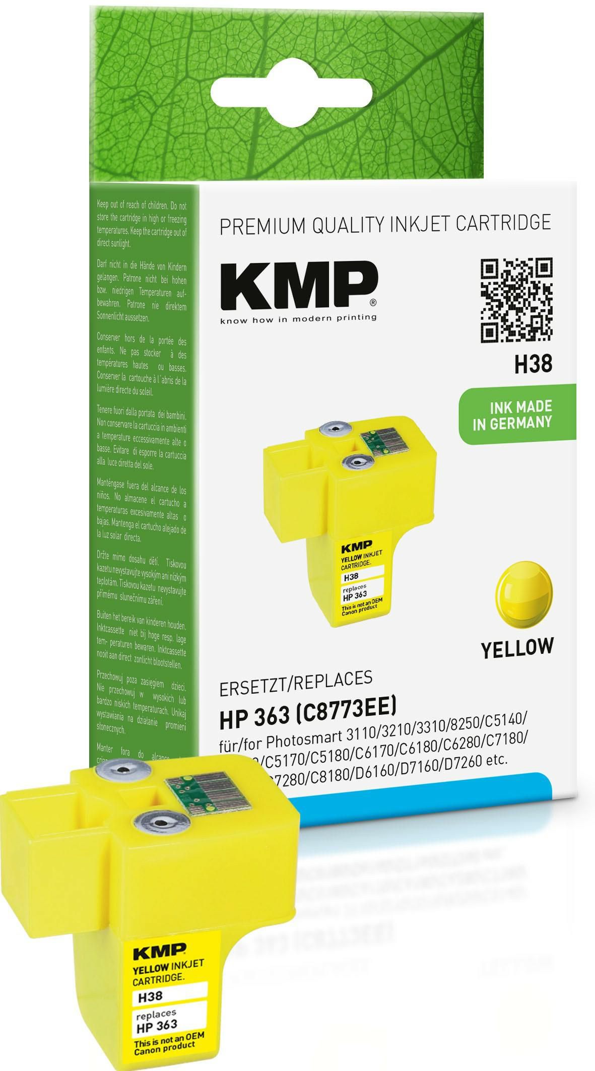KMP-Printtechnik-AG 1700,0009 H38 ink cartridge yellow 