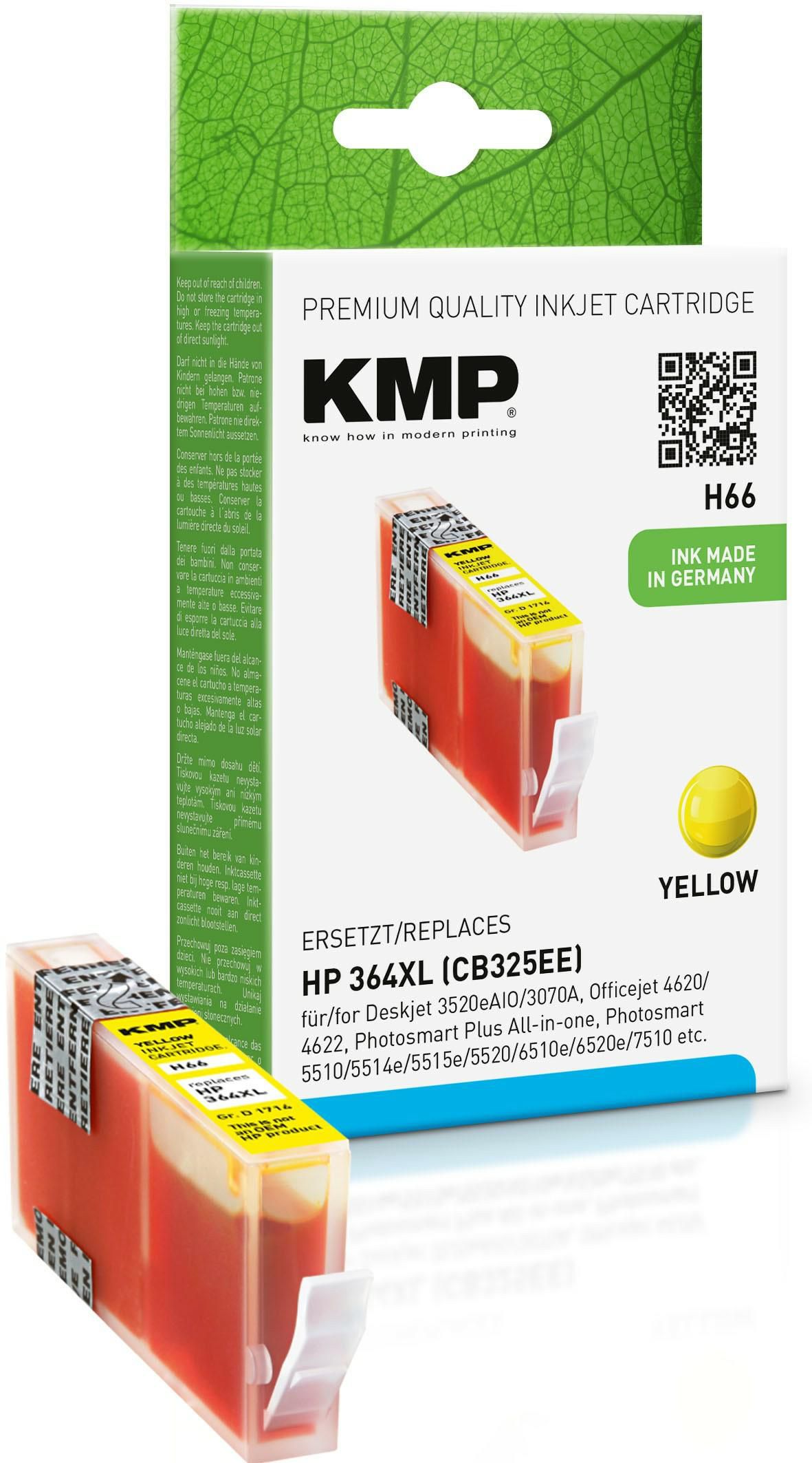 KMP H66 Gelb Tintenpatrone