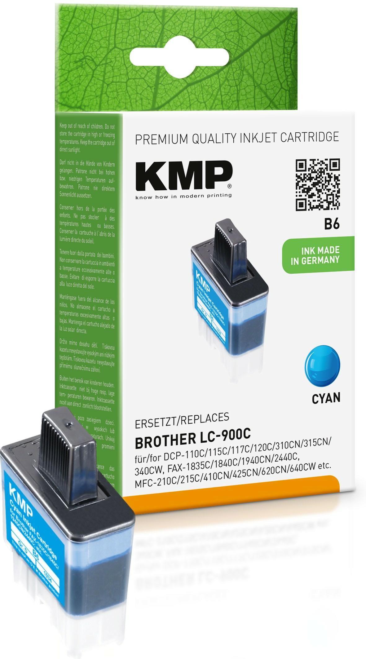 KMP-Printtechnik-AG 1034,0003 B6 ink cartridge cyan compatib 