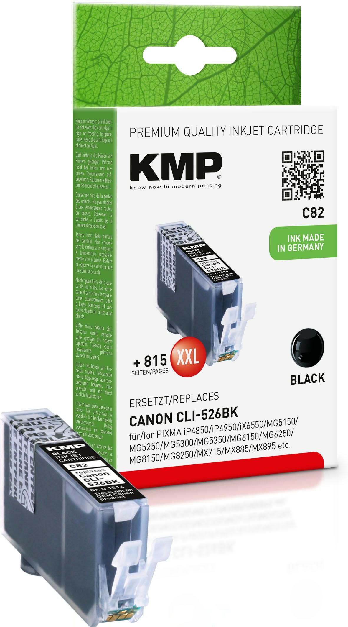 KMP-Printtechnik-AG 1514,0001 Cart. Canon CLI526BK comp. 