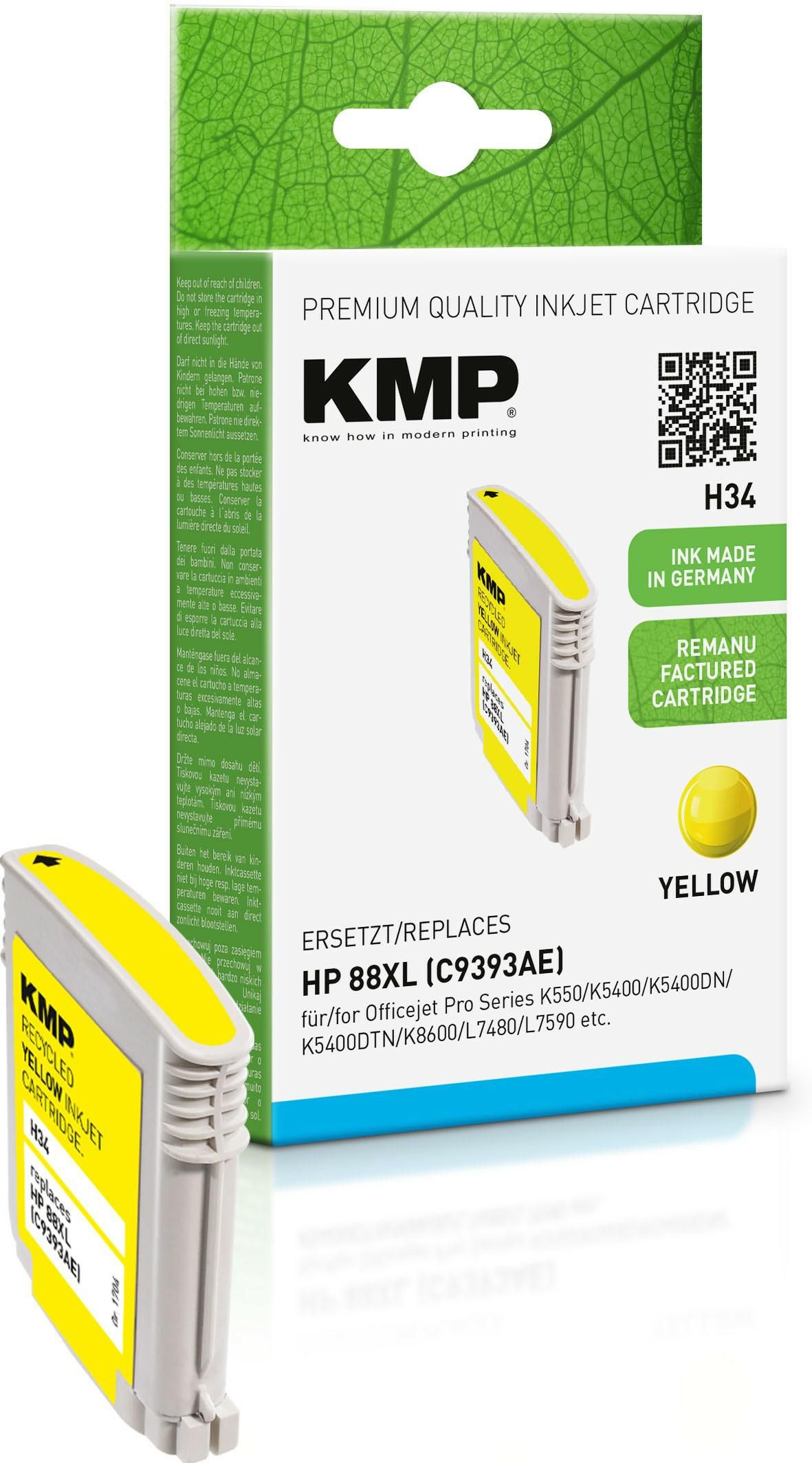 KMP-Printtechnik-AG 1704,4939 H34 ink cartridge yellow 