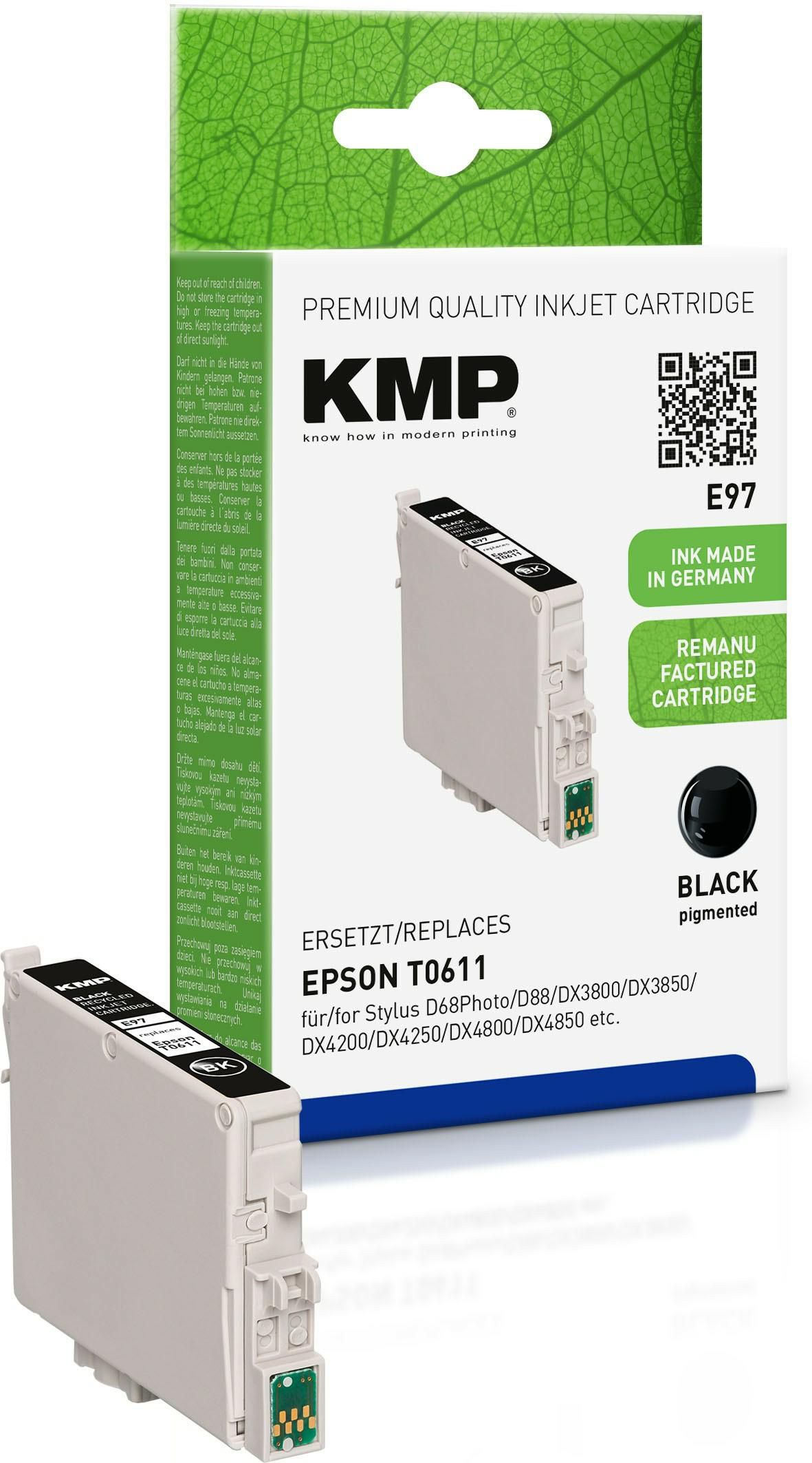 KMP-Printtechnik-AG 1603,4001 E97 ink cartridge black compat 