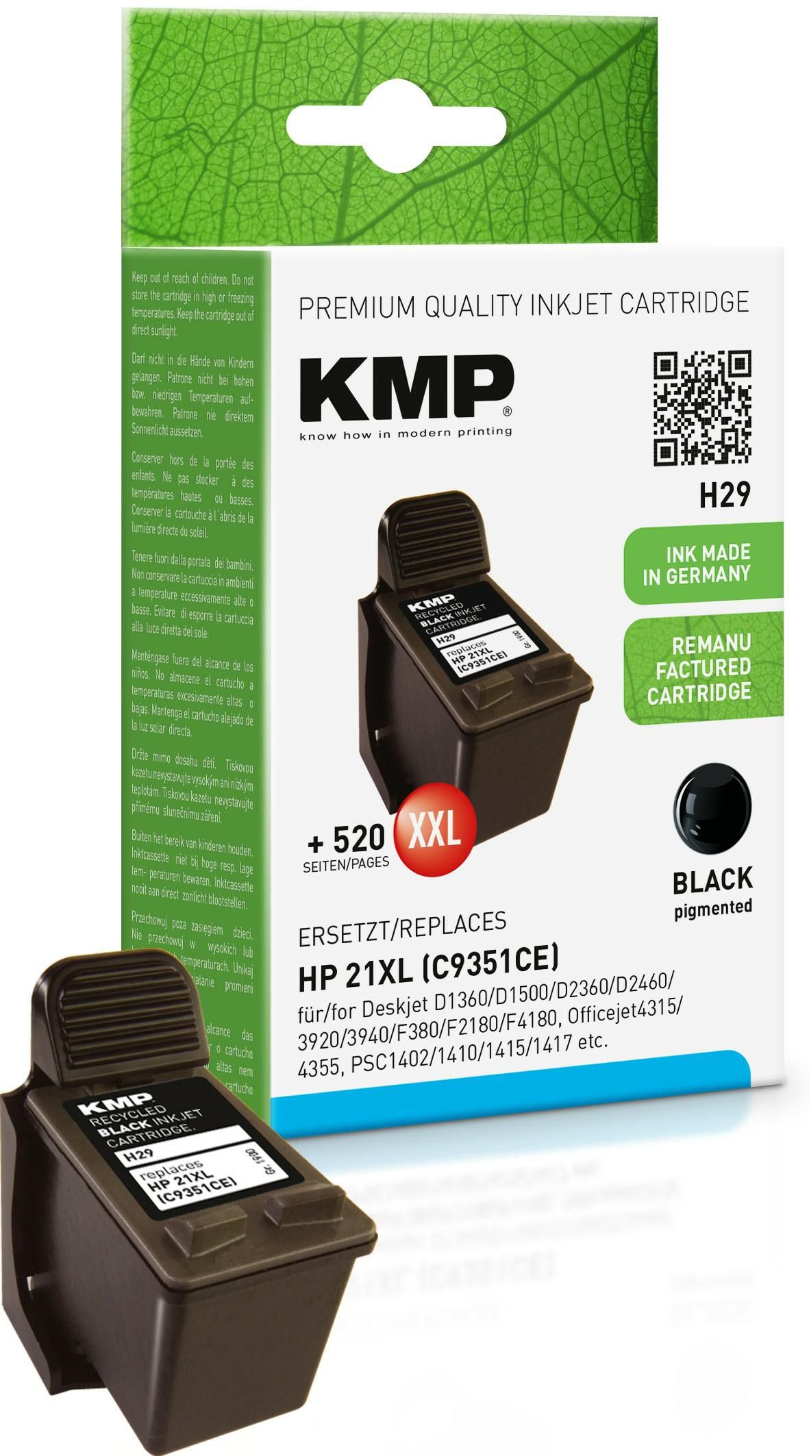 KMP-Printtechnik-AG 1900,4211 H29 ink cartridge black compat 