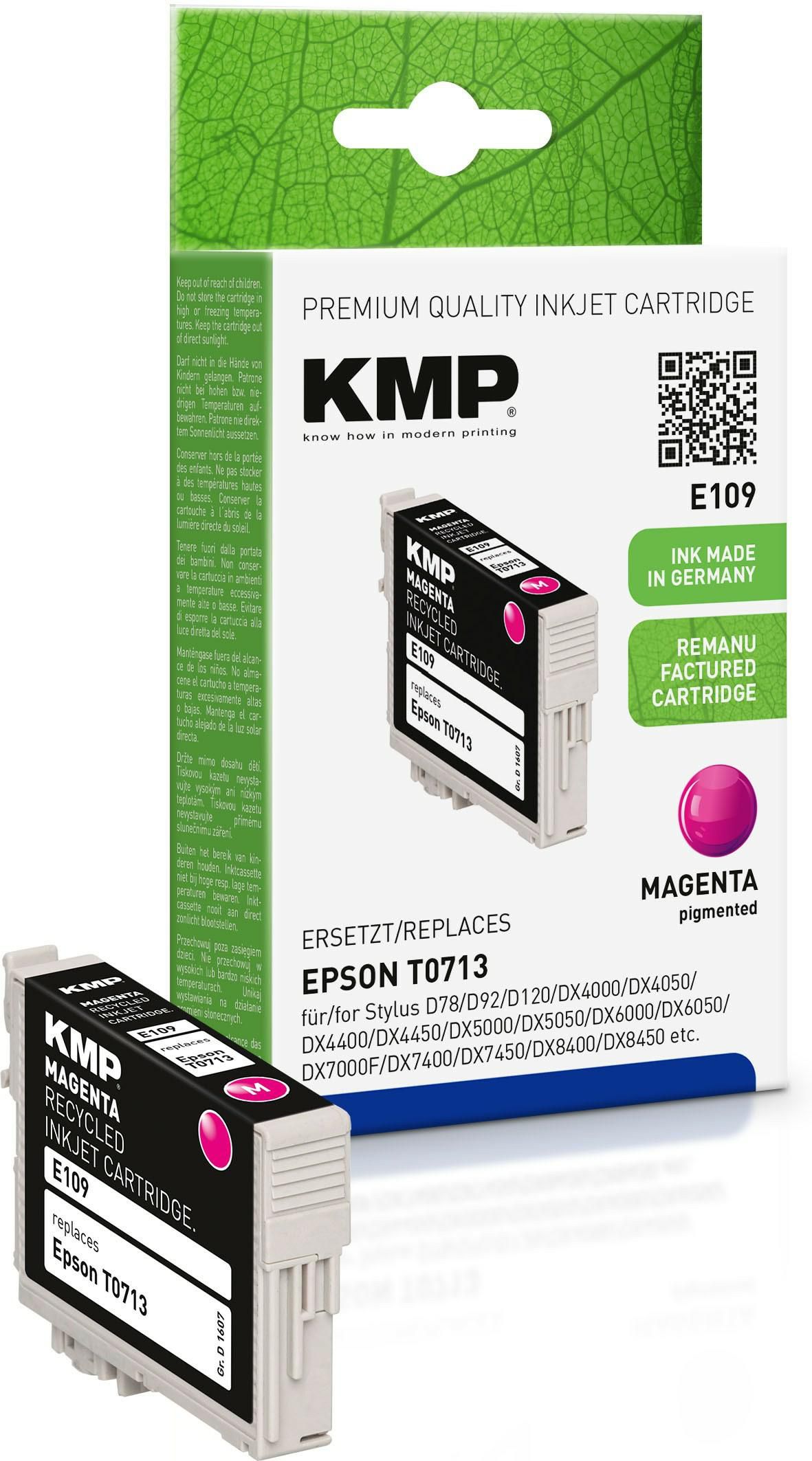KMP-Printtechnik-AG 1607,4006 E109 ink cartridge magenta 