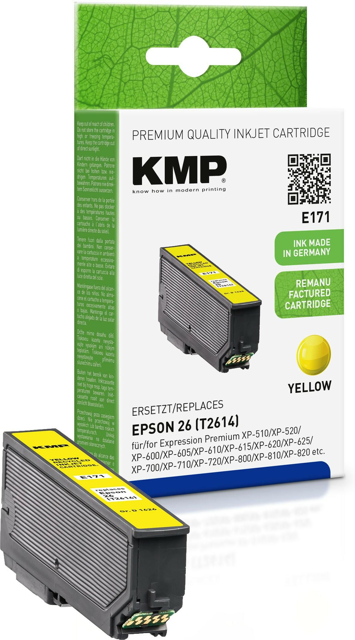 KMP-Printtechnik-AG 1626,4809 Cart. Epson T2614 comp.yellow 