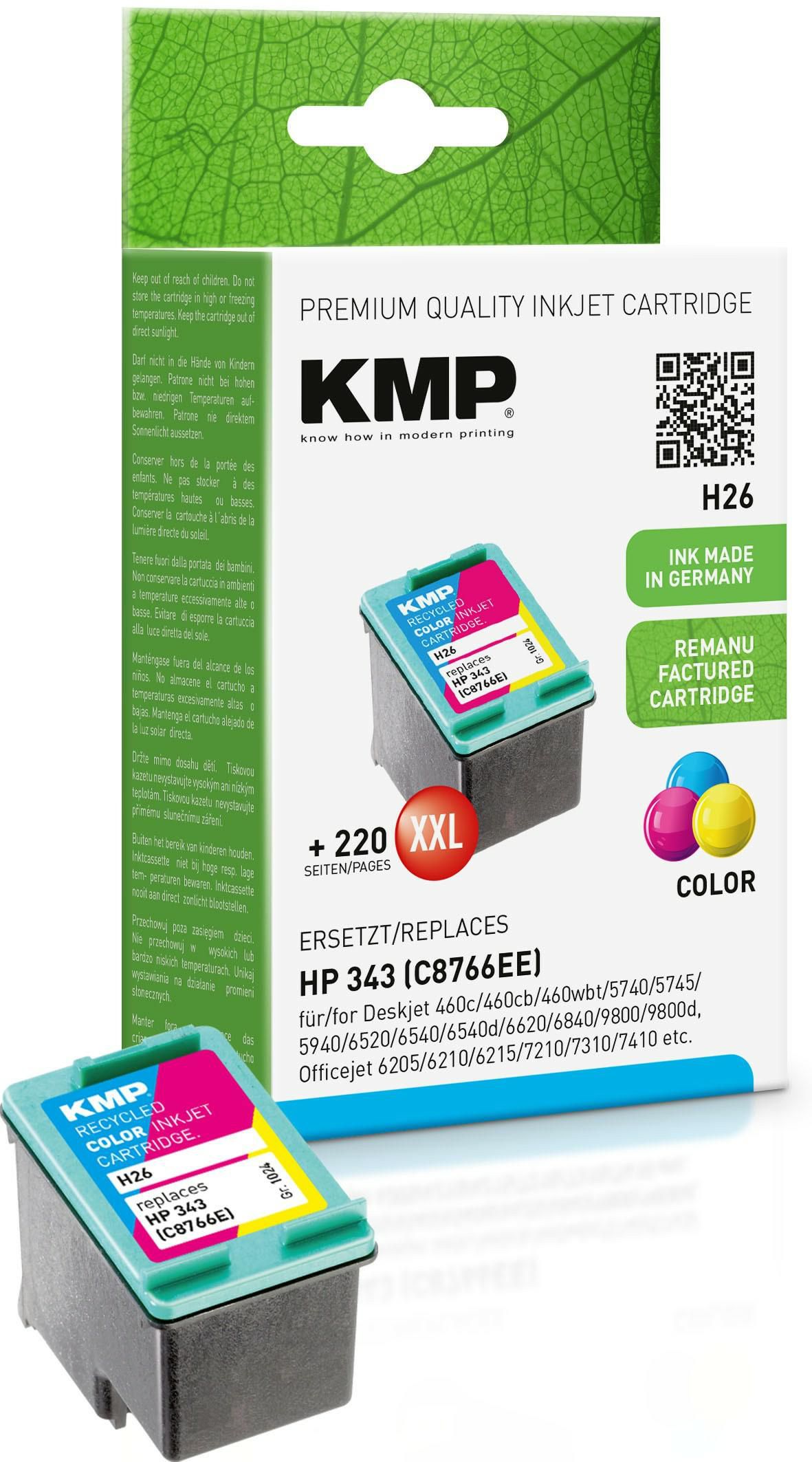 KMP-Printtechnik-AG 1024,4343 H26 ink cartridge color compat 