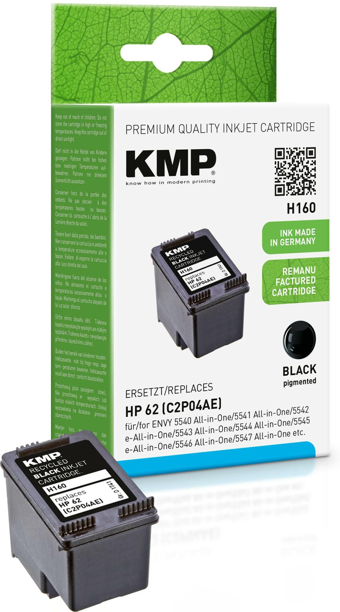 KMP H160 Schwarz Tintenpatrone