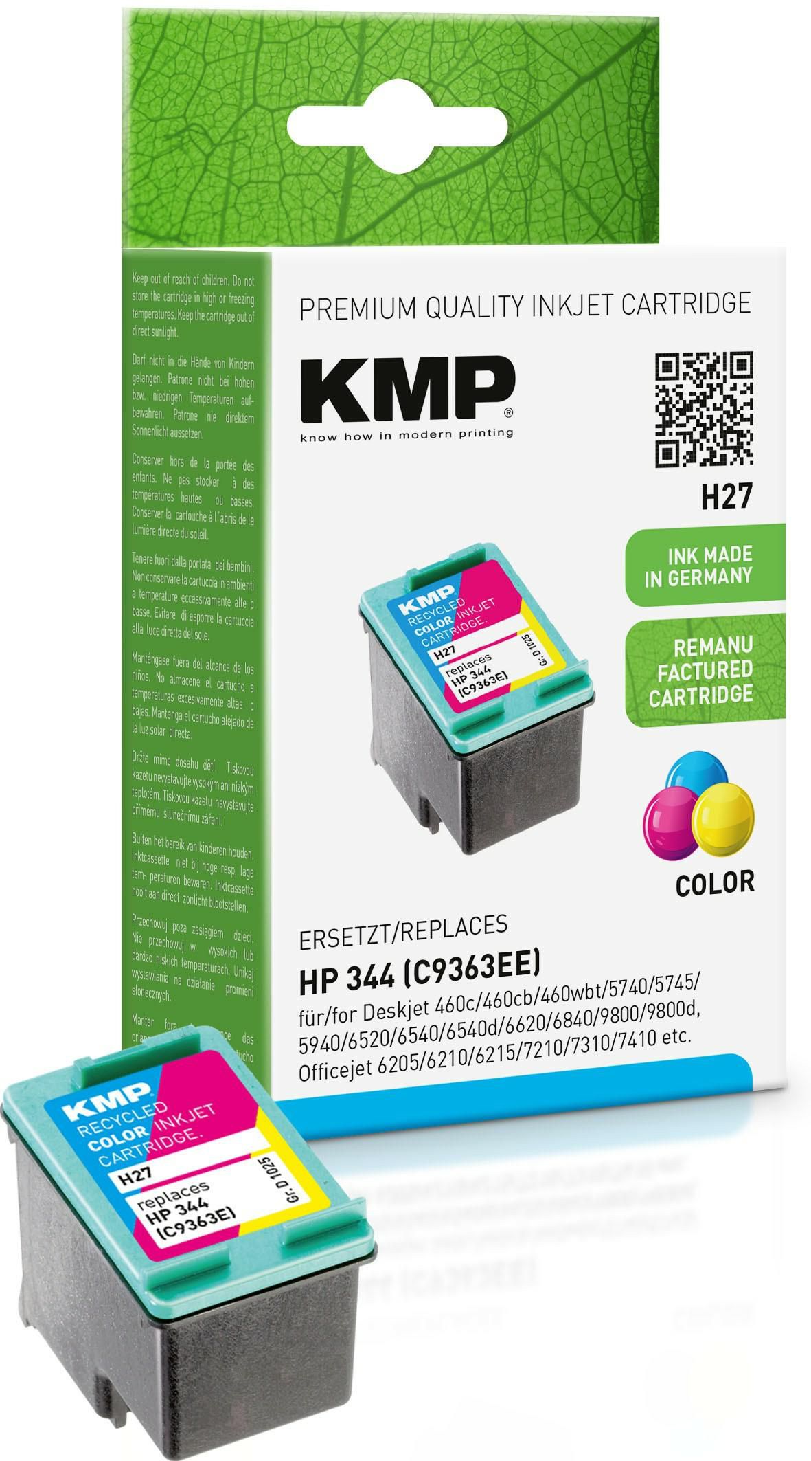 KMP-Printtechnik-AG 1025,4344 H27 ink cartridge color compat 