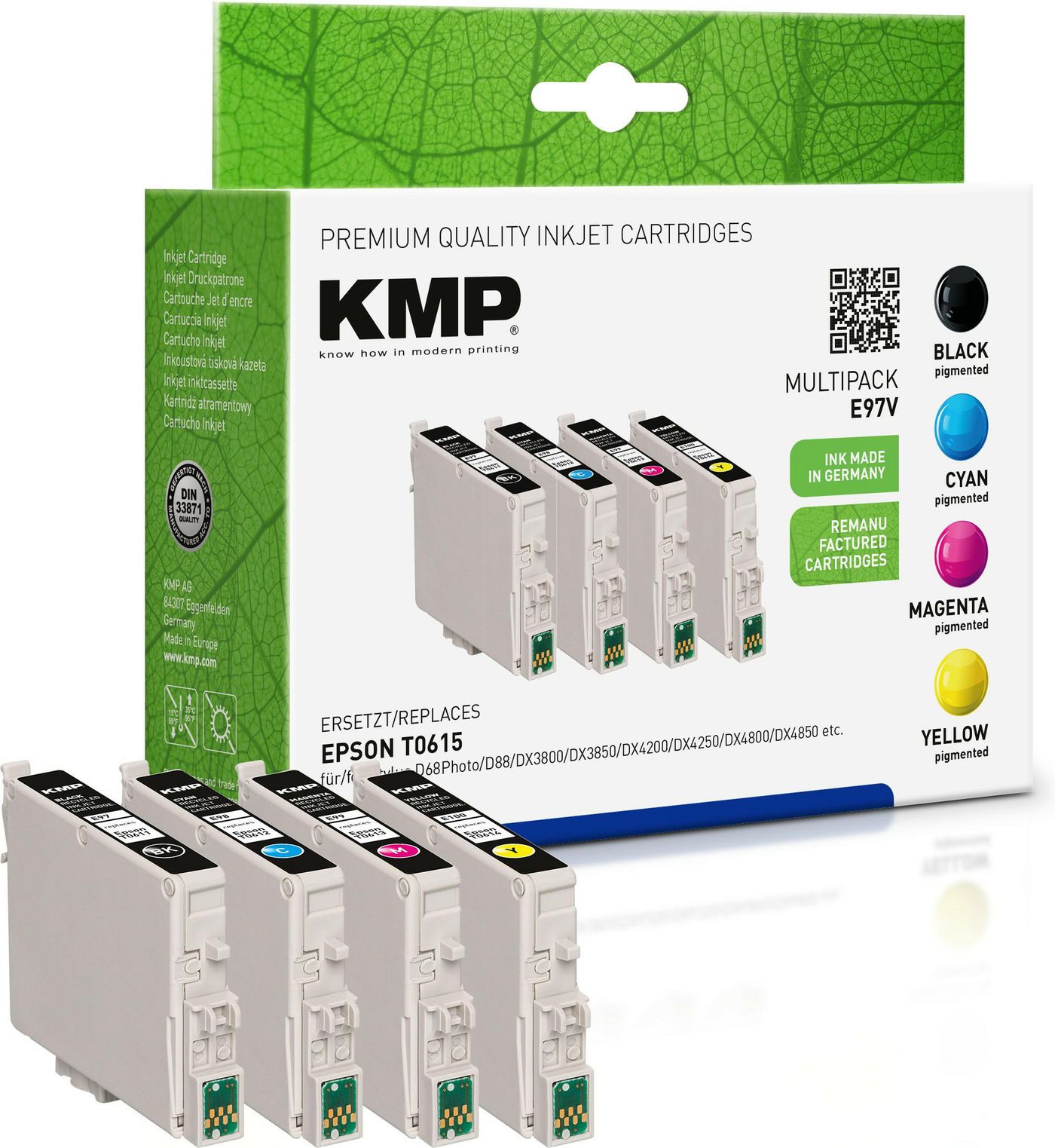 KMP-Printtechnik-AG 1603,4005 E97V Multipack BKCMY compat 