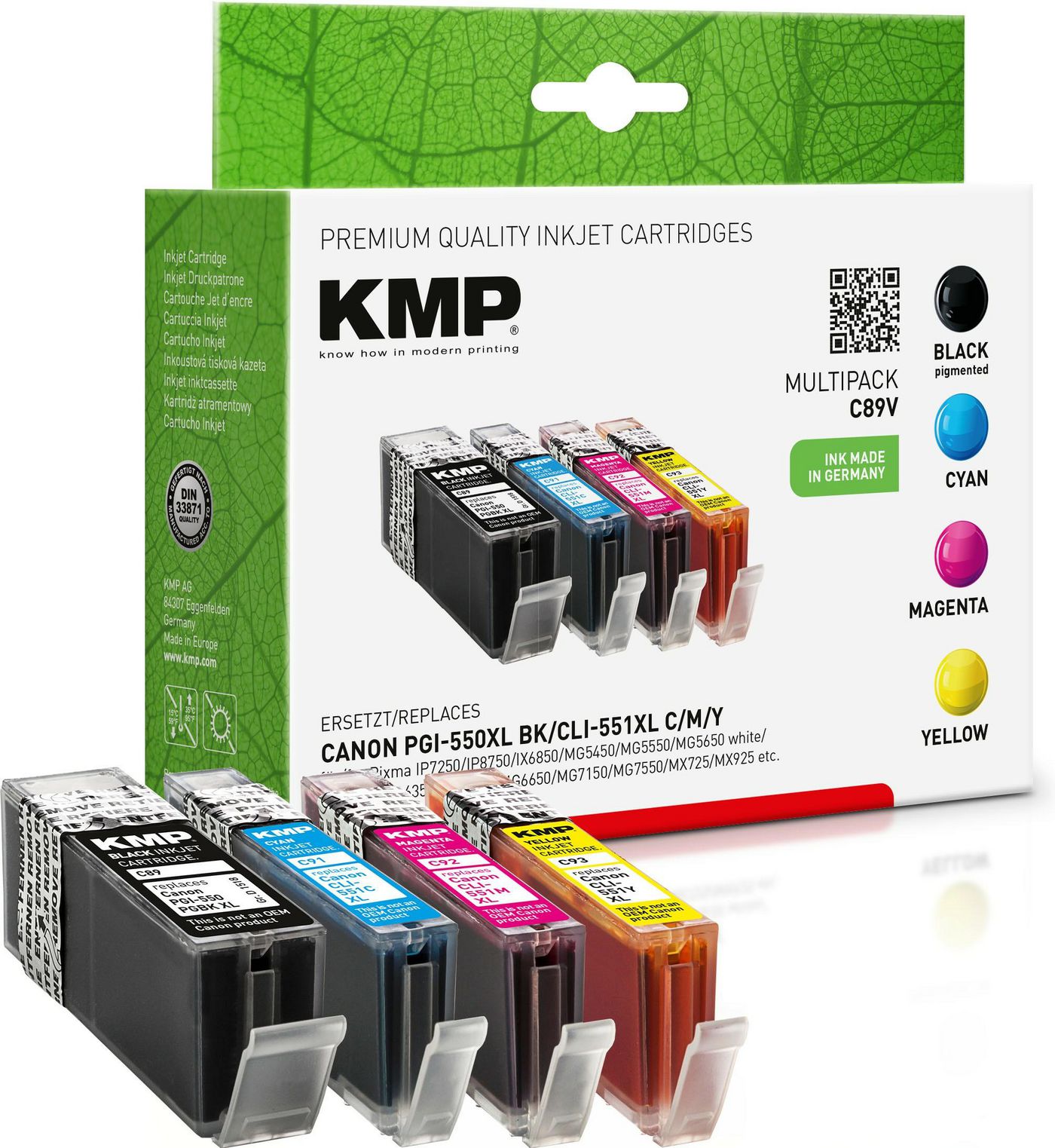 KMP-Printtechnik-AG 1518,0050 C89V Multipack compatible 