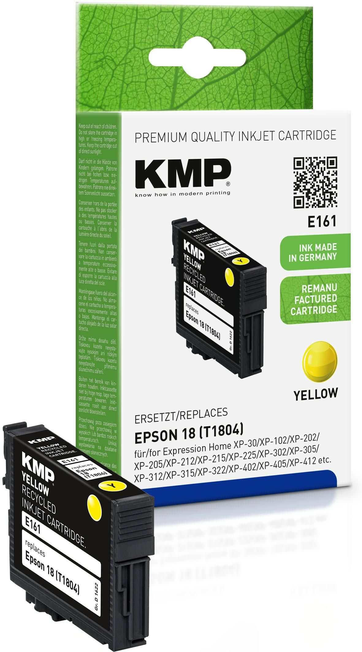KMP-Printtechnik-AG 1622,4809 Cart. Epson T1804 comp. yellow 