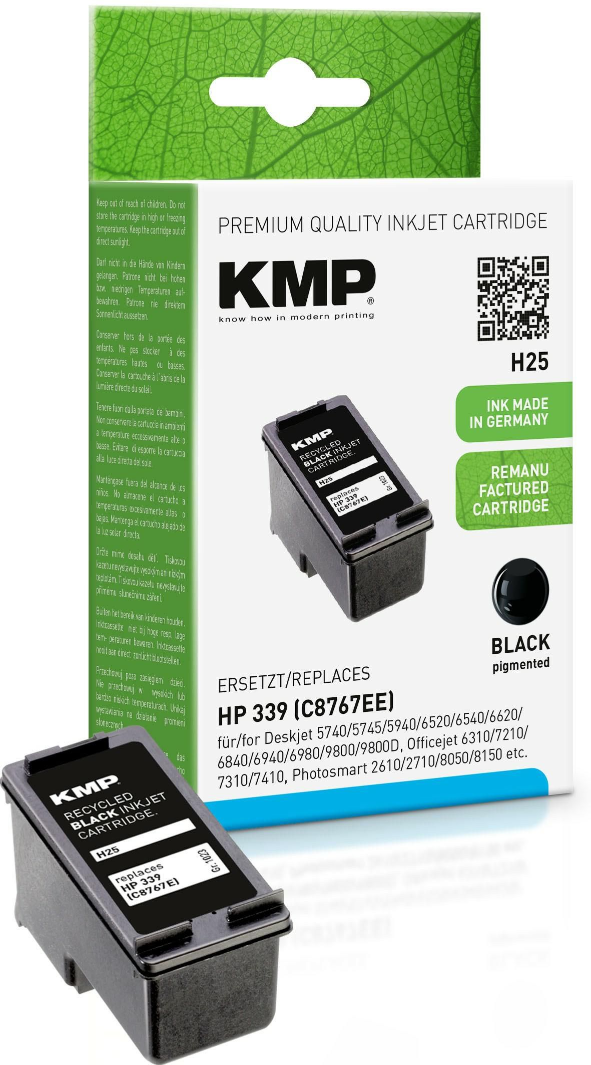 KMP-Printtechnik-AG 1023,4339 H25 ink cartridge black compat 