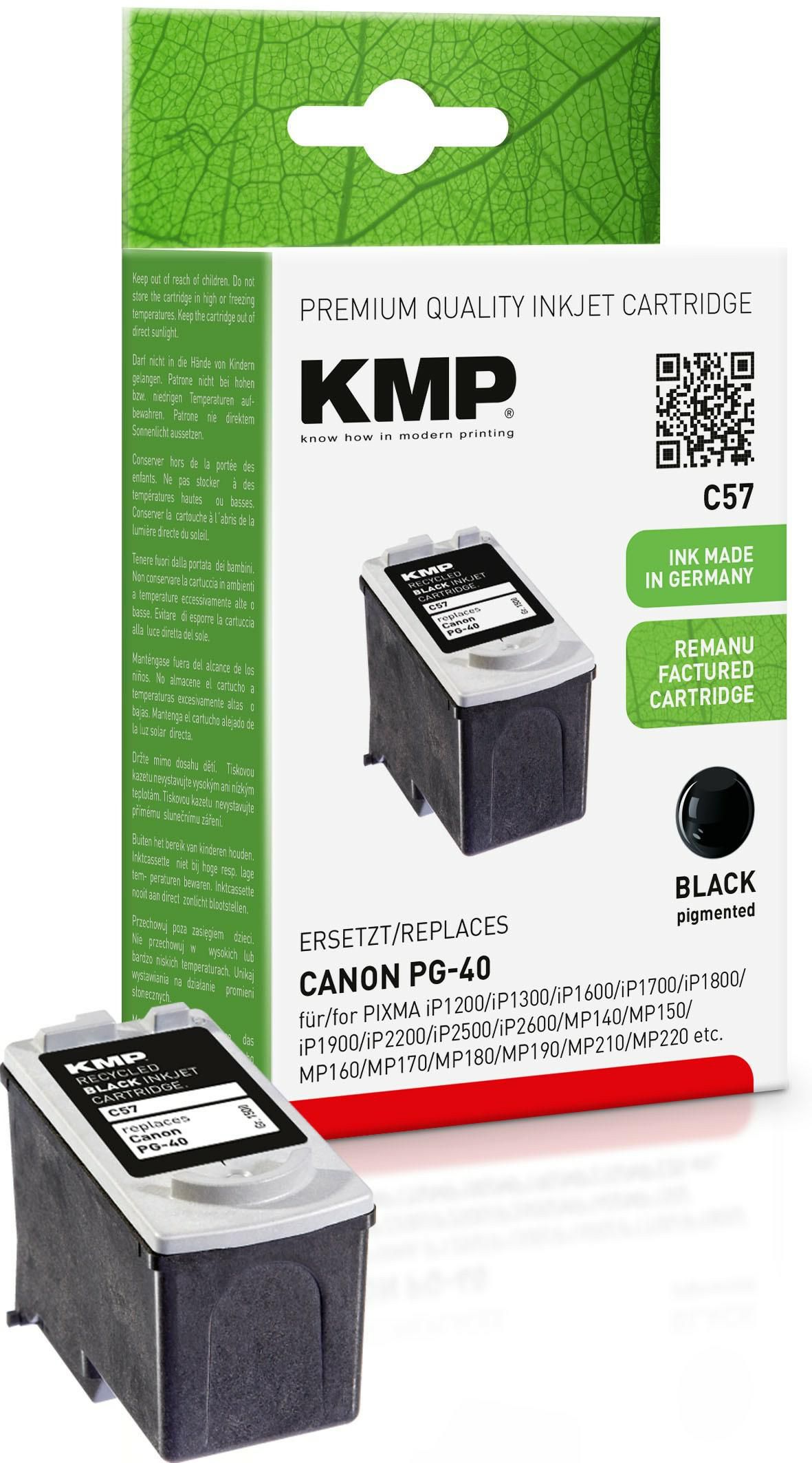 KMP-Printtechnik-AG 1500,4001 Cart. Canon PG40 comp. black 