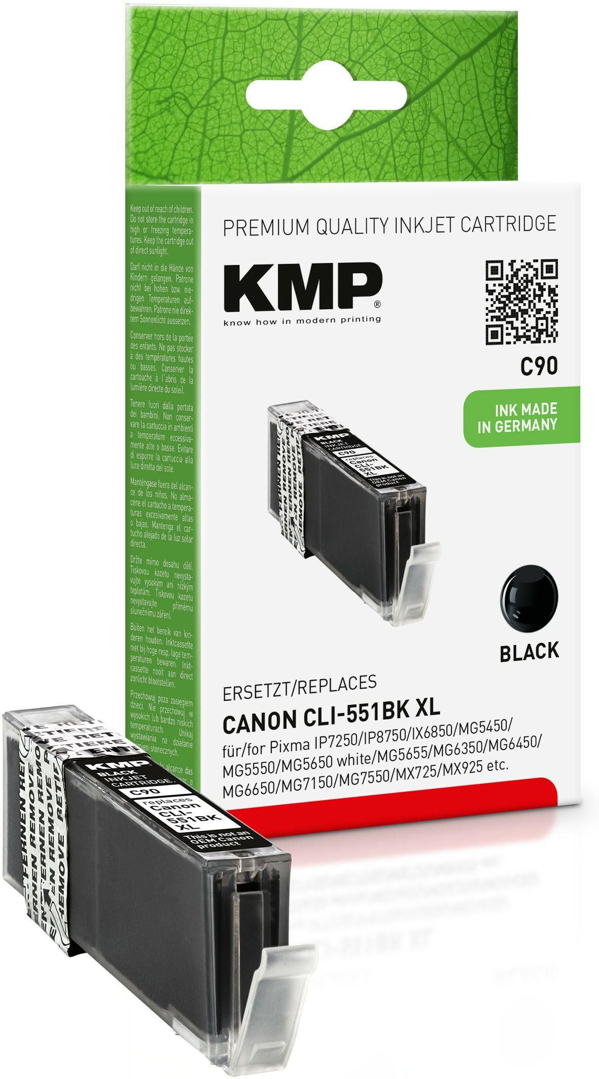 KMP-Printtechnik-AG 1520,0001 C90 ink cartridge black comp. 