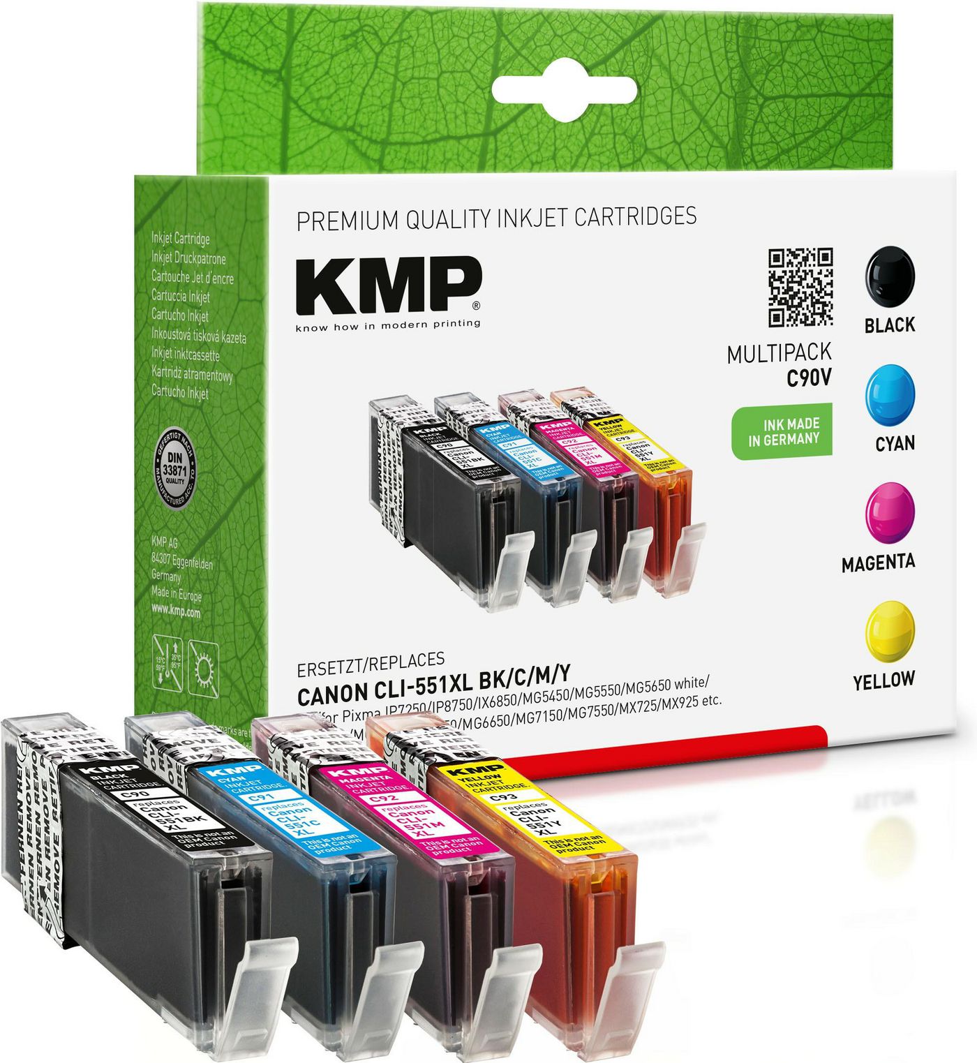 KMP-Printtechnik-AG 1520,0050 C90V Promo Pack compatible 