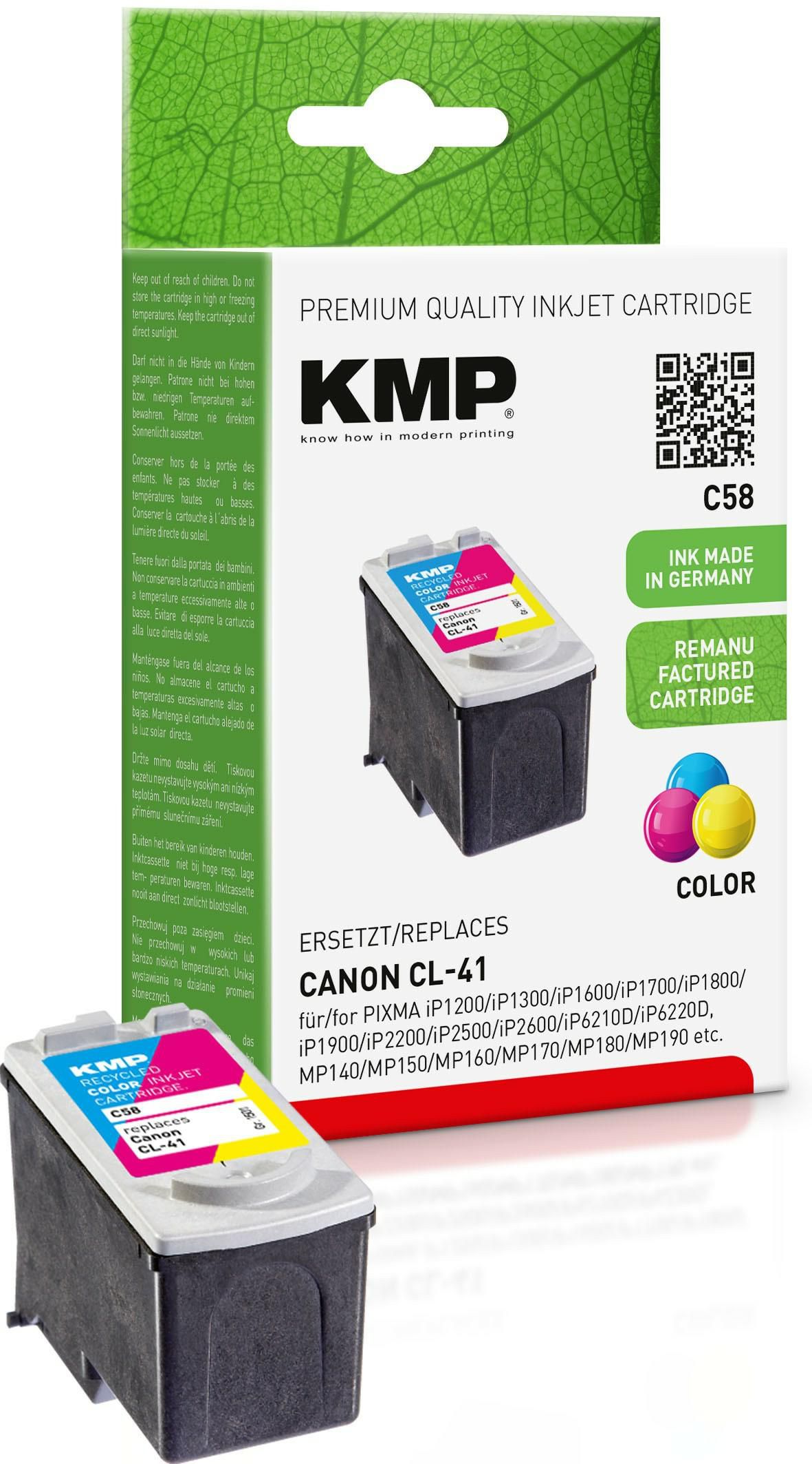 KMP-Printtechnik-AG 1501,4030 C58 ink cartridge color compat 