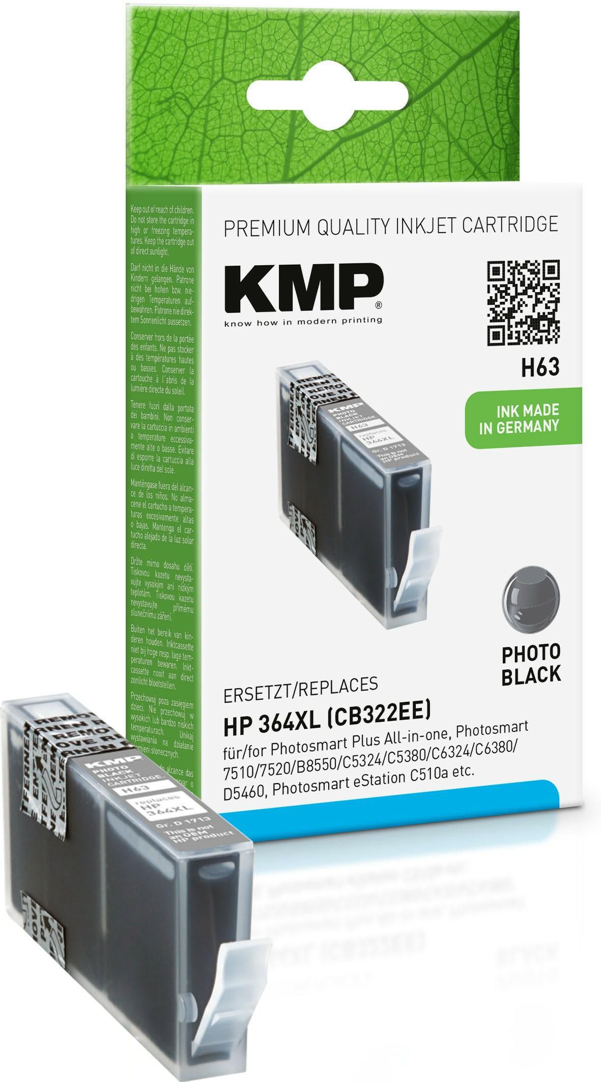 KMP H63 Photo schwarz Druckpatrone (Foto)