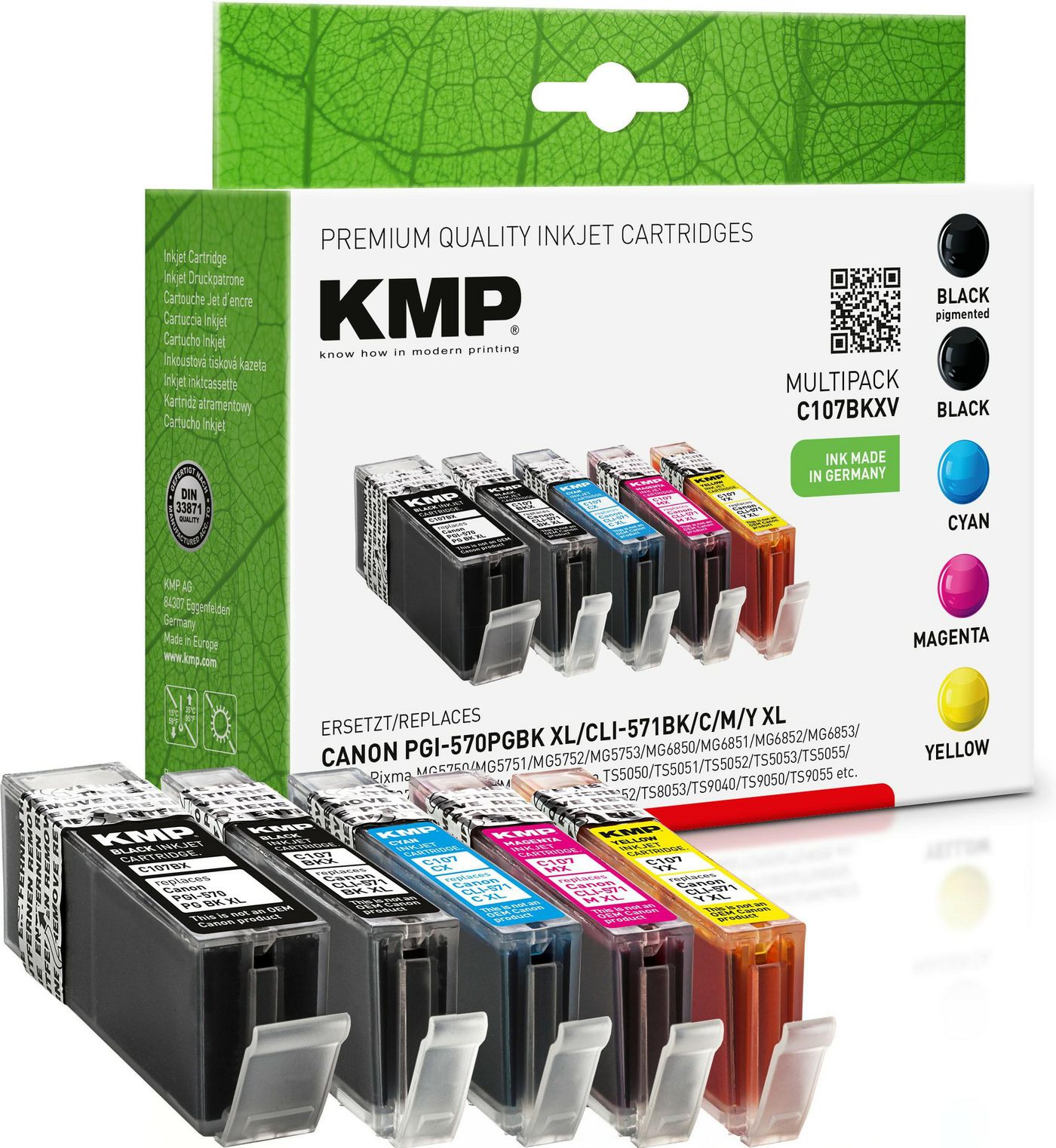 KMP-Printtechnik-AG 1569,0050 C107BKXV Multipack comp. 