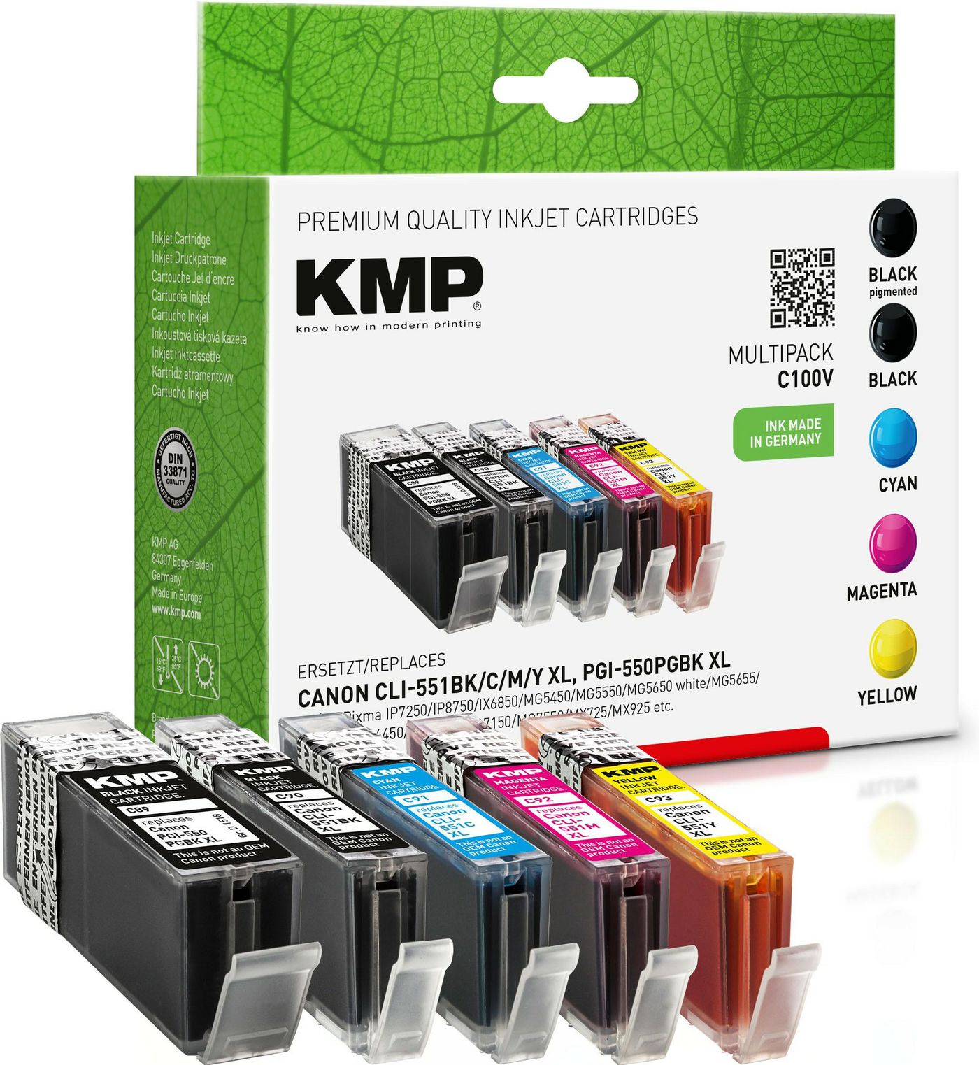 KMP-Printtechnik-AG 1519,0050 C100V Multipack compatible 