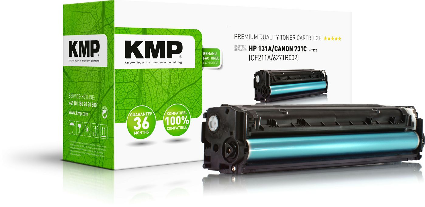 KMP-Printtechnik-AG 1236,0003 H-T172 Toner cyan compatible 