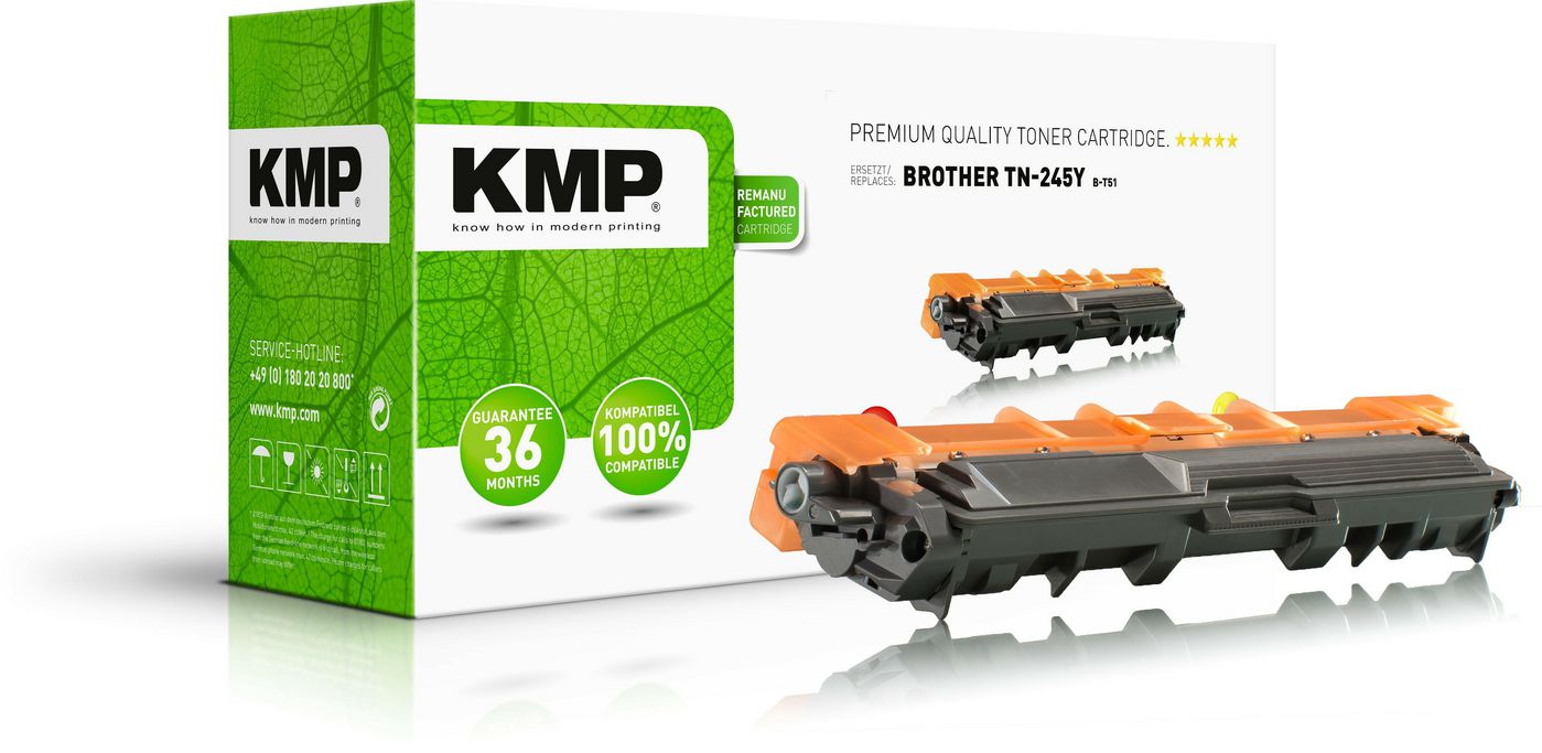 KMP-Printtechnik-AG 1245,3009 Toner Bredher TN-245YTN245Y 