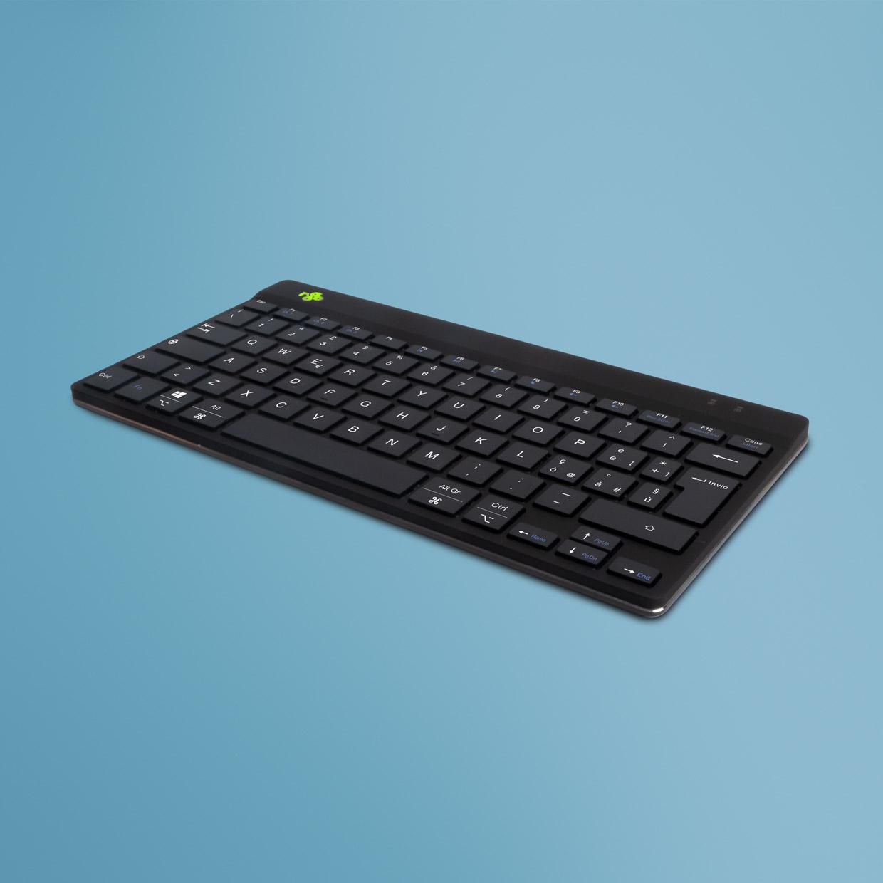 R-GO TOOLS Tastatur Compact Break IT-Layout Bluetooth schwarz