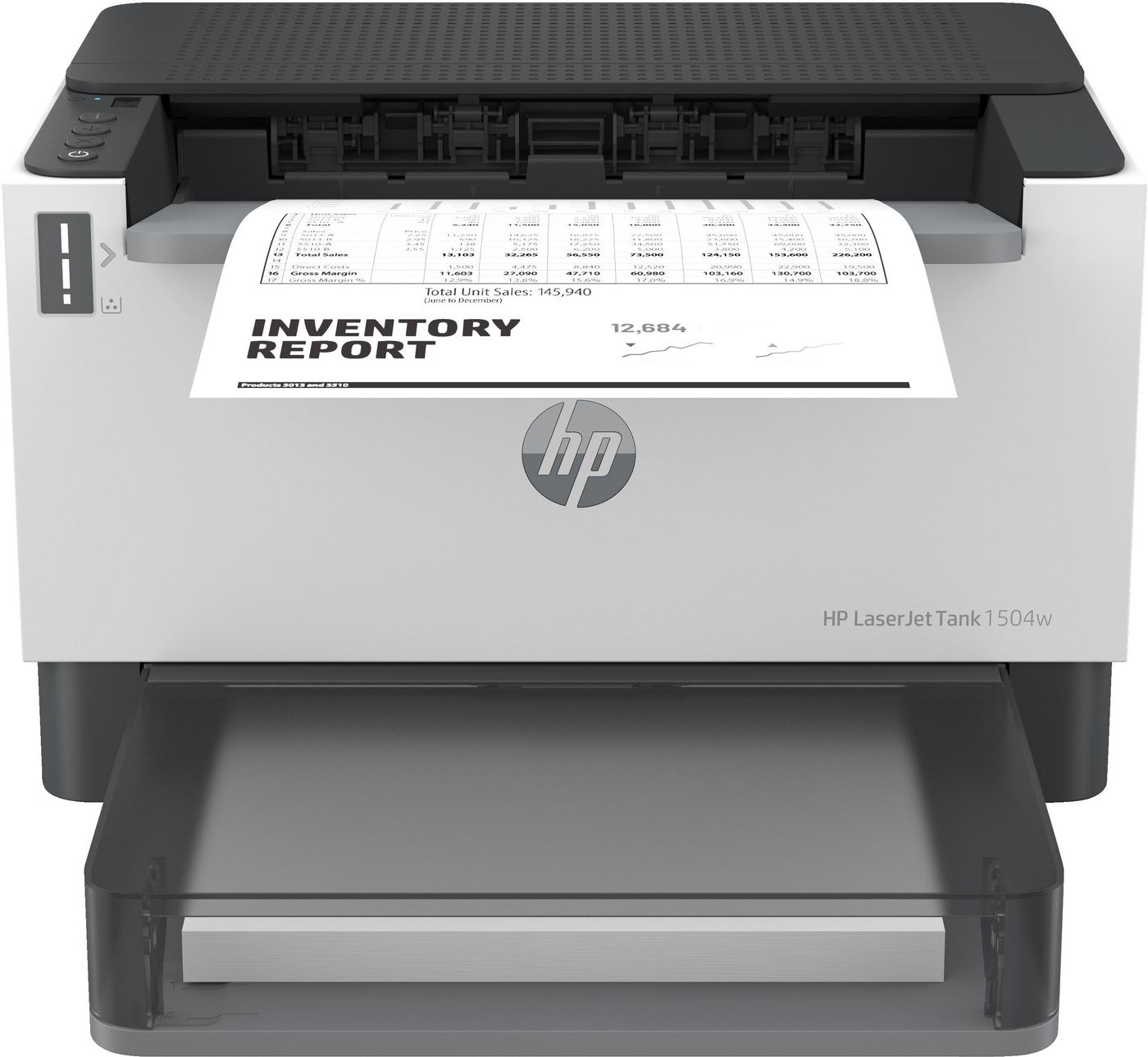 HP 2R7F3AB19 W128278976 Laserjet Tank 1504W Printer, 