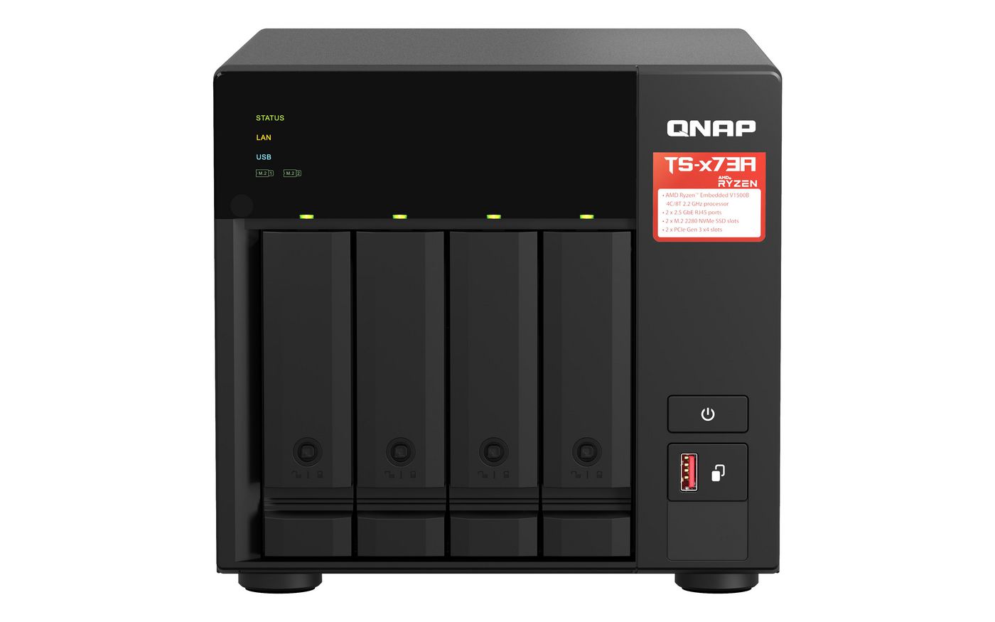 QNAP TS-473A-8G W126324001 TS-473A NAS Tower Ethernet 