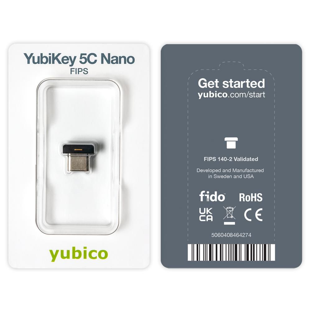 Yubico 5060408464274 W128844641 YubiKey 5C Nano - USB-C 