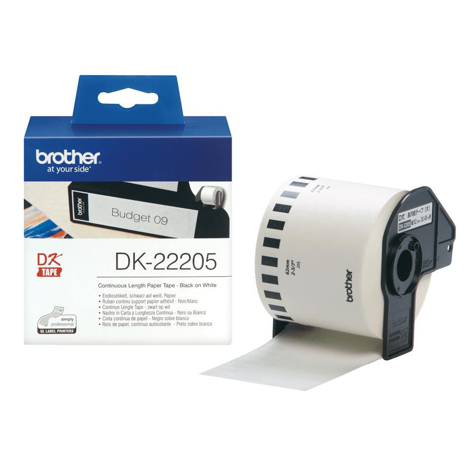 Brother DK-22205 W128347083 Continuous Paper Tape 